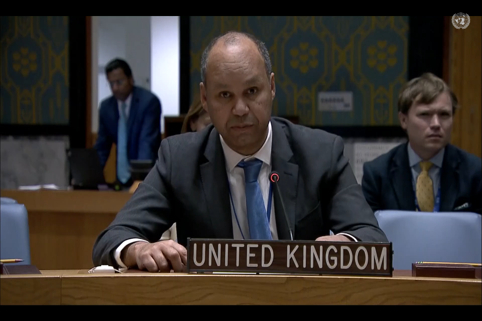 Посол Джеймс Кариуки выступает в Совете Безопасности в четверг