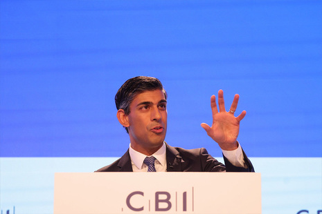 Rishi Sunak at the CBI conference