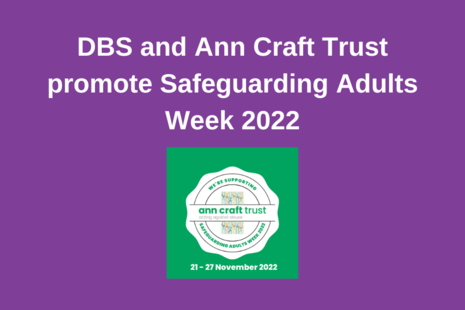 Safeguarding Adults Week - logo image, promoted by Ann Craft Trust