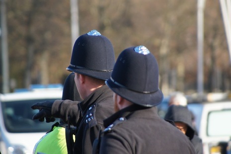 Police officers on patrol