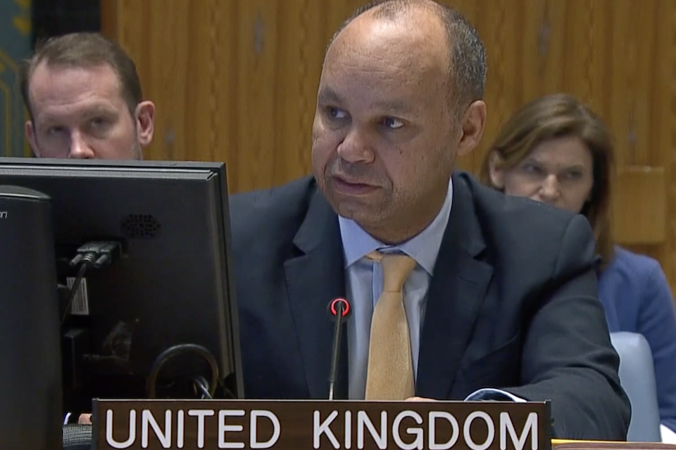 Ambassador James Kariuki speaks at UN Security Council