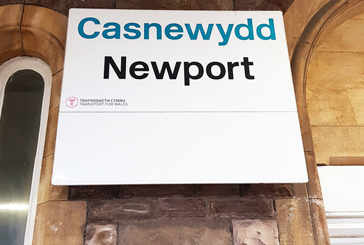 Image of sign for Newport Station