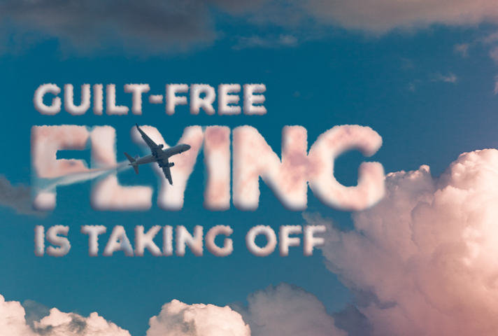 Guilt-free flying is taking off.