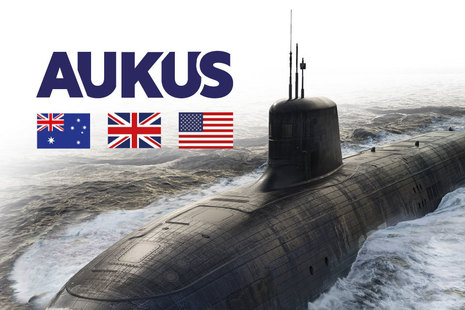 AUKUS, picture with submarine