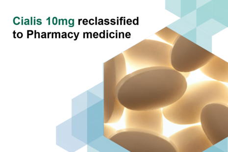 Cialis 10mg reclassified to Pharmacy medicine