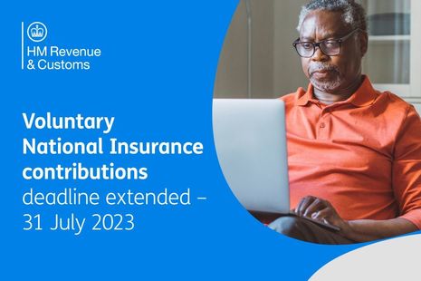 Voluntary National Insurance contributions deadline extended - 31 July 2023