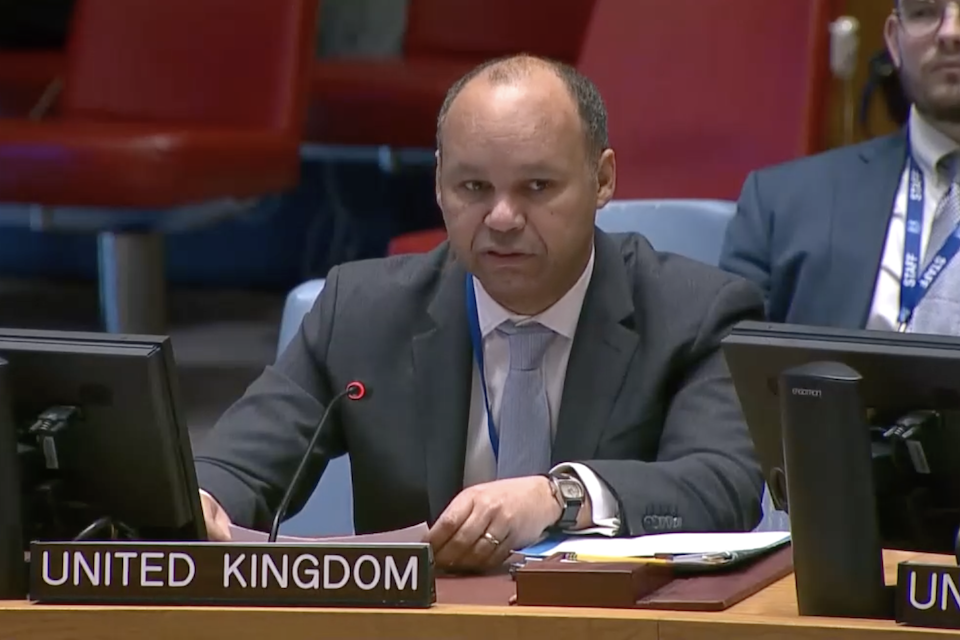 Ambassador James Kariuki at the UN Security Council 