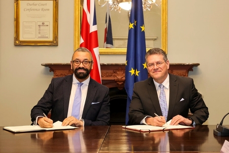 James Cleverly and Maros Sefcovic