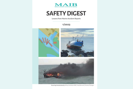 Front cover of MAIB's latest safety digest