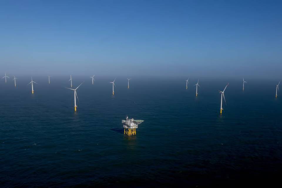 North sea wind turbines