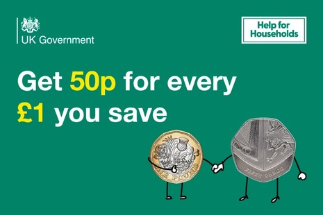 Get 50p for every £1 you save