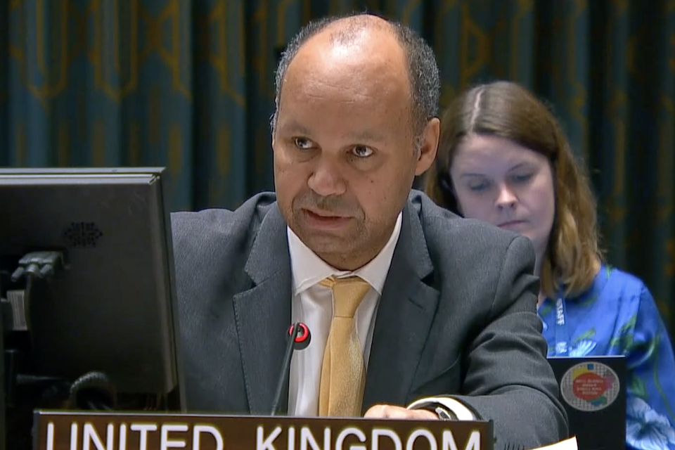 Посол Джеймс Кариуки выступает в Совете Безопасности ООН