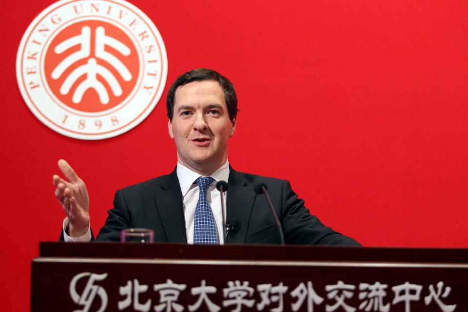 英国财政大臣乔治•奥斯本在北京大学的演讲