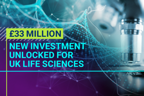 Совместные инвестиции в размере 33 миллионов фунтов стерлингов для повышения квалификации, поддержки рабочих мест и поддержки экологически чистого производства в отрасли медико-биологических наук Великобритании.