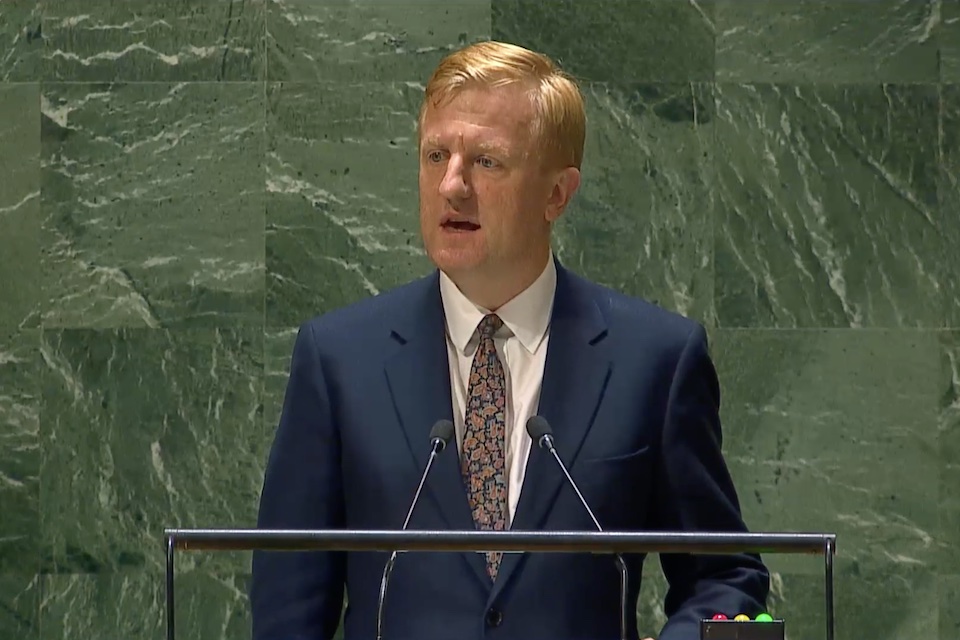 Deputy Prime Minister Oliver Dowden at the UN General Assembly