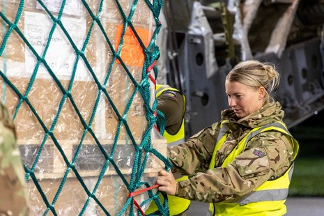 UK delivers humanitarian aid to support Palestinian civilians