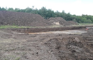 Image shows start of work at Coatham Wood