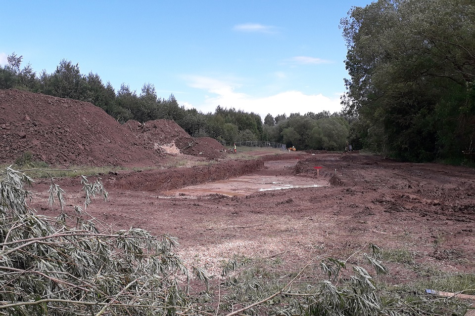 Image shows start of work at Coatham Wood