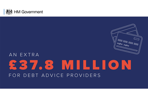 An extra £37.8 million support package for debt advice providers