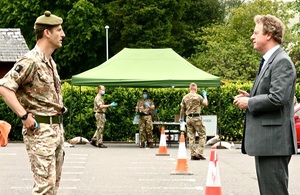 Secretary of State for Scotland Alister Jack meets Brigadier Robin Lindsay