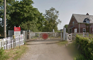 Photograph of Google Street View image of Worlingham user worked crossing