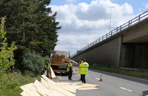 Image showing timber on A27