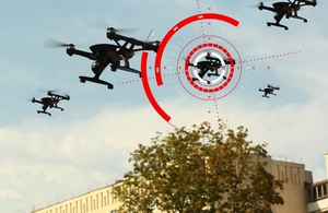 Number of drones in sight of a target