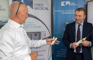 Welsh Secretary and CEO Creo Medical, Craig Gulliford