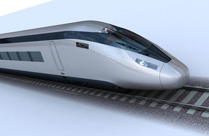 Image of a HS2 train.