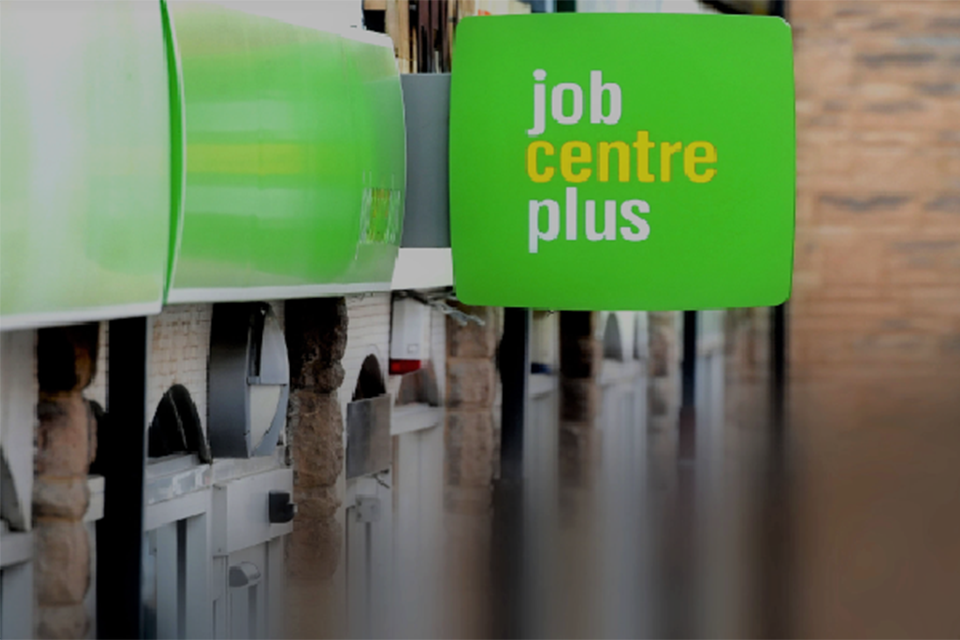 Jobcentre plus sign 