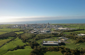 Aerial of the Sellafield site in West Cumbria