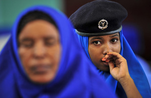 Photograph of Somali police officers