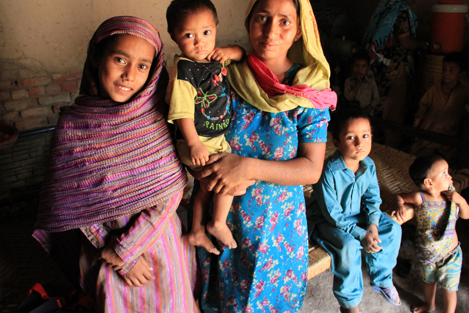 Daddla with her family. Picture: Vicki Francis/DFID