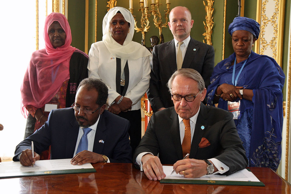 Signing of the joint UN-Somalia communique on prevention of sexual violence