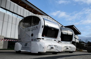 Driverless pods by Aurrigo