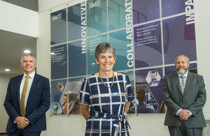 Dstl Chief Executive Gary Aitkenhead, The Commissioner of the Metropolitan Police, Dame Cressida Dick and Dstl's Mike Smith