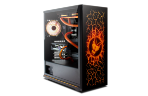 Fierce PC - Lumina desktop, custom built system with orange interior