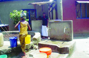 A water kiosk in Dar es Salaam