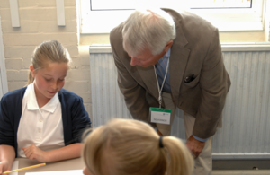 School governor on a classroom visit