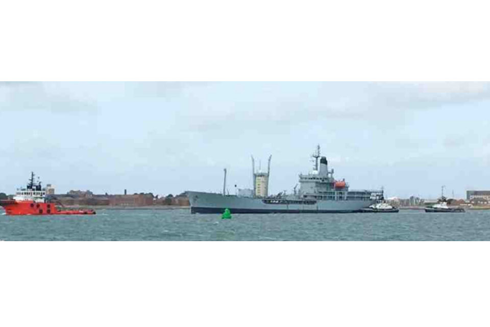 Black Rover at sea sailing to the recycling yard.