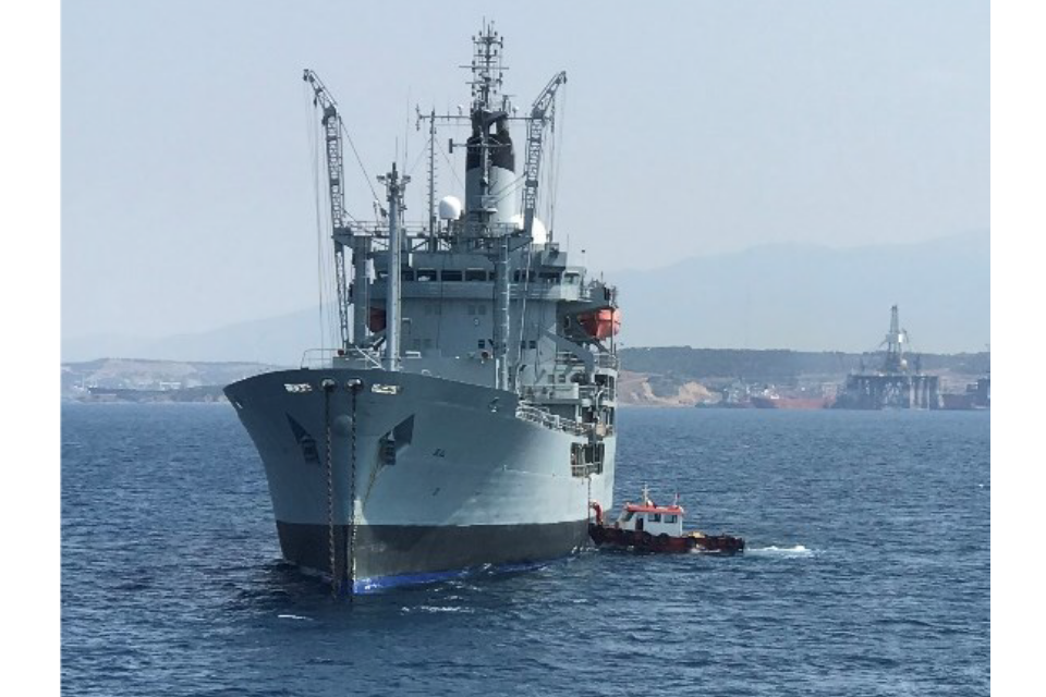 Black Rover at sea nearing Turkey.