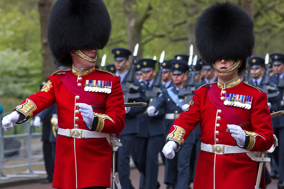 Grenadier Guards and members of the Royal Air Force 