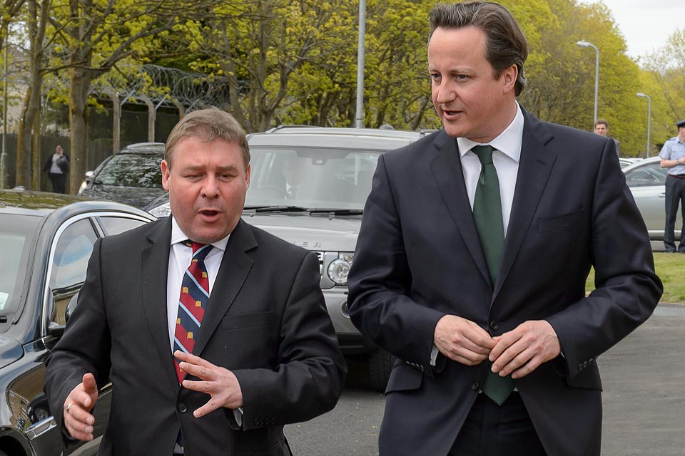 David Cameron chats with Mark Francois