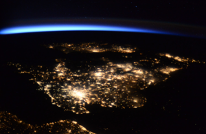 UK from space at night