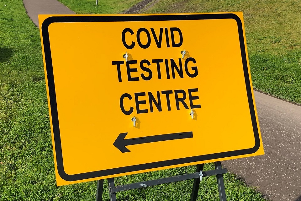 New UK Government Covid Testing Site Opens in Stirling
