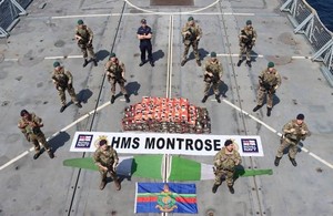 Sailors and Royal Marines from HMS Montrose contributed to an international effort