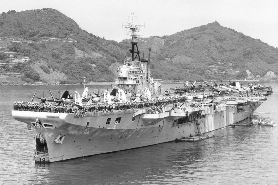 Royal Navy aircraft carrier HMS Ocean (R68)