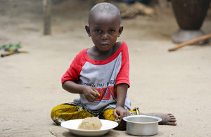 Ali is suffering from the effects of malnutrition and is just 3 feet tall. Picture: Sebastian Rich/Save the Children