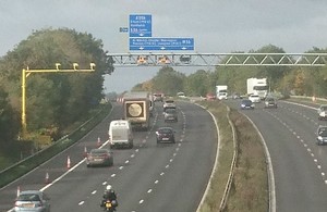 M56 between Hale and Bowden