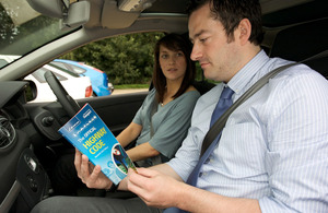 Driving instructor and pupil